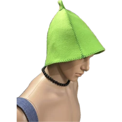 Green filc szaunasapka- zöld 