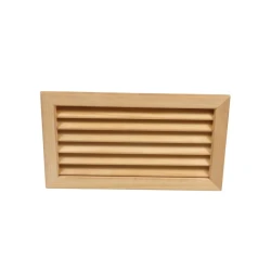 Szellőző rács Thermo nyárból 370x210x28 mm süllyesztett kivitel