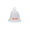 Boss nagy hímzéses szaunasapka fehér színben
