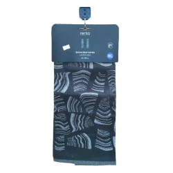 Rento padkendő 50 x 150 cm fekete-szürke mintával