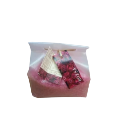 Fürdőkristály színes, frissítő rózsa illattal 1kg