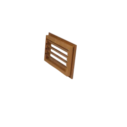 Szellőző rács Thermo fenyőből 240x160x28 mm süllyesztett kivitel