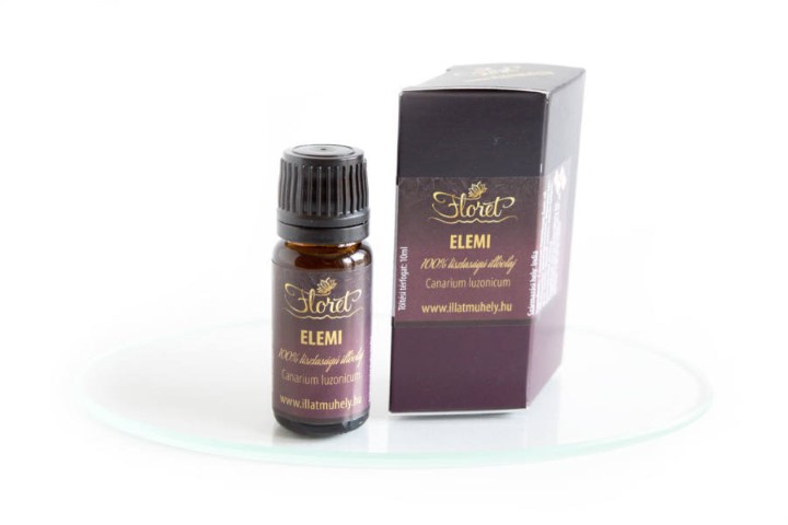 Elemi 100% tiszta illóolaj 10 ml- citrusos, tömjénes illatjegyekkel