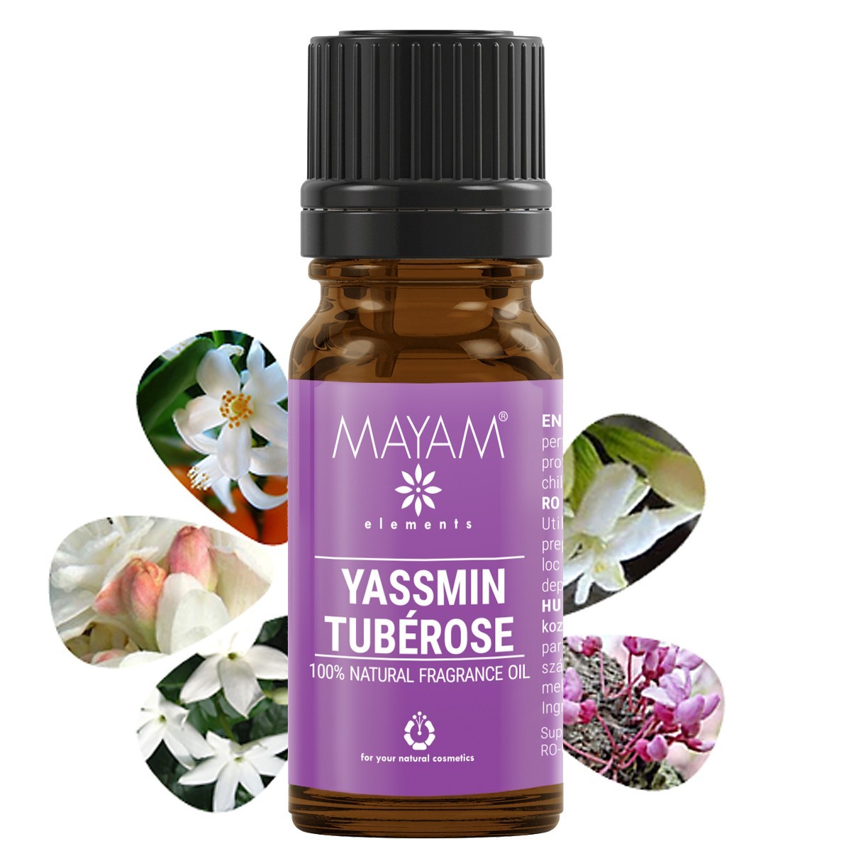 Yassmin Tubérose 100% természetes kozmetikai illatosító, Elemental 10ml
