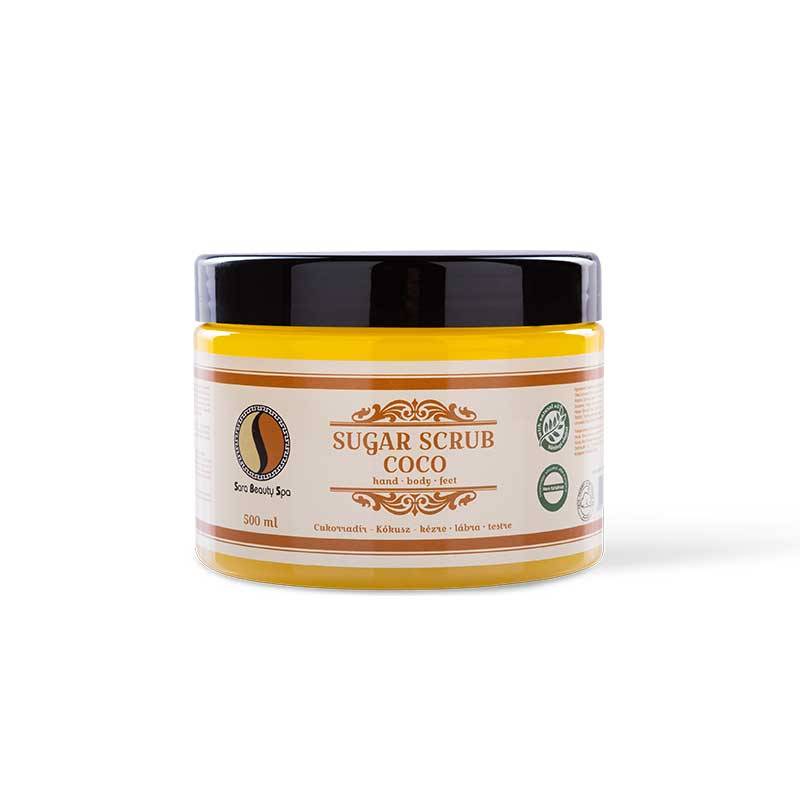 Bőrradír és testradír kókusz illattal Sara Beauty Spa 300g