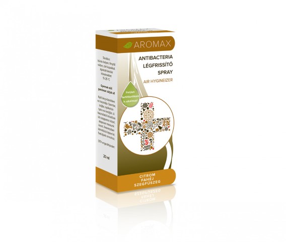 Antibacteria citrom-fahéj- és szegfűszeg illatú Spray, Aromax 20 ML