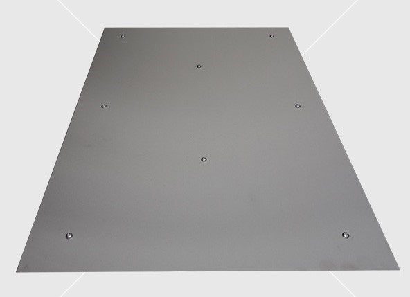 Acél rozsdamentes hőterelő lemez 1300x900 mm