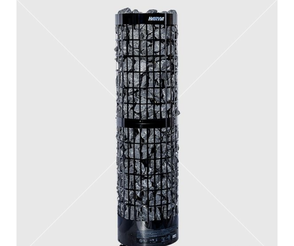 HARVIA CILINDRO Pro PC100E/135E Black 10.0-13,2kW változtatható teljesítményű szaunakályha vezérlő nélkül