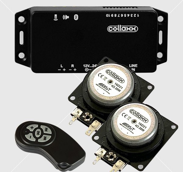 Bluetooth MP3 audio rendszer vibrációs hangszóróval szaunába/gőzkabinba