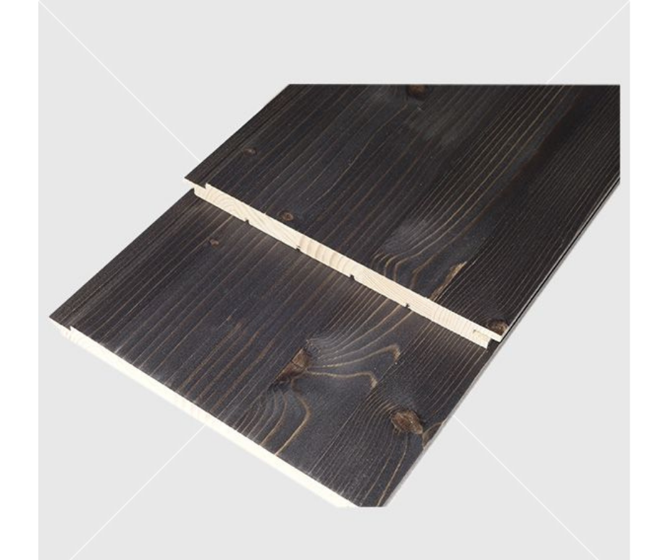 AURE finn festett szaunalambéria 15x215 mm, ragasztott lucfenyőből készült, fekete (füstös szauna), ár/m2