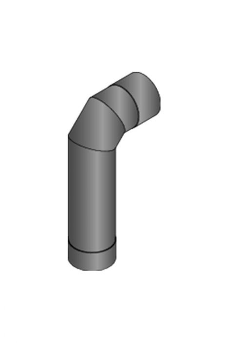 HARVIA 115mm 90° fekete színű füstcső Harvia fatüzelésű kályhákhoz