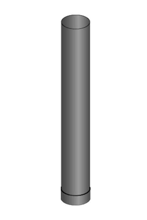 HARVIA 115mm fekete színű 100 cm hosszú füstcső Harvia fatüzelésű kályhákhoz