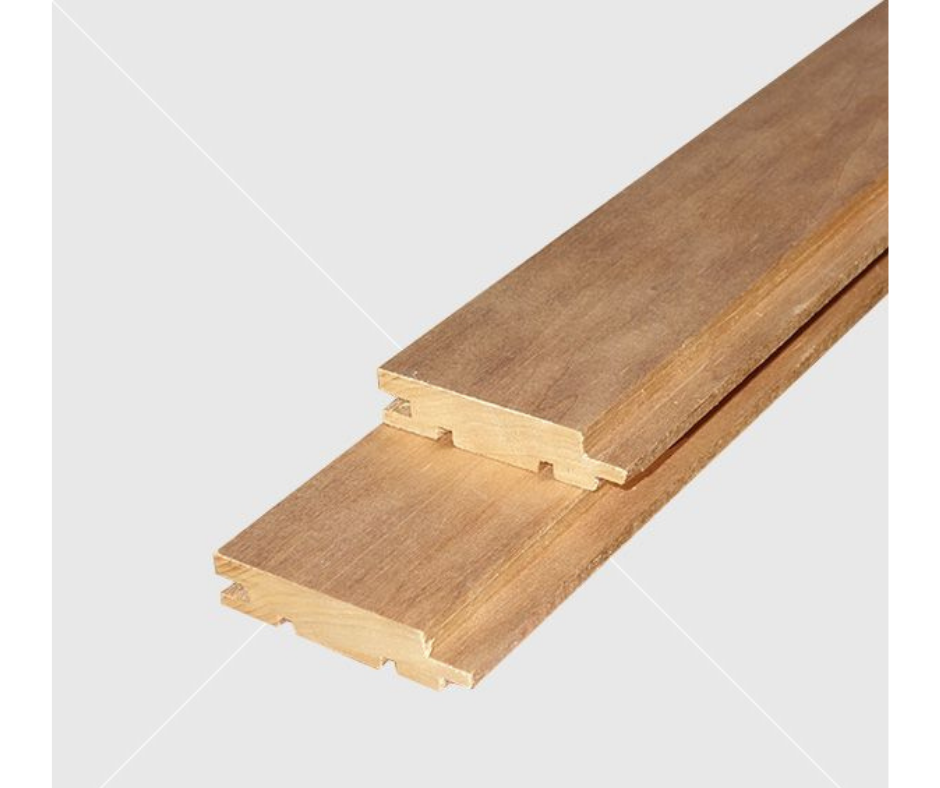 Csomómentes hőkezelt (thermowood) nyárfából készült lambéria STS profil 15x68 mm