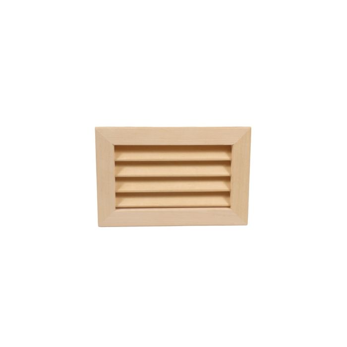 Szellőző rács éger fából 240x160x28 mm süllyesztett kivitel