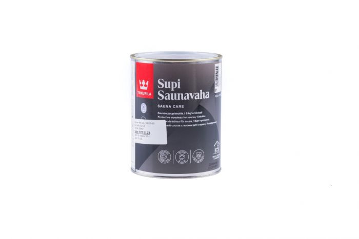 Tikkurila SUPI SAUNA WAX - viaszos szaunafesték 900ml - KIRUNA (SZÜRKÉSBARNA)