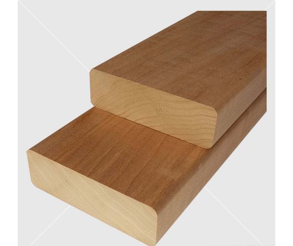Csomómentes hőkezelt (thermowood) finn nyárfából készült padléc 28x90 mm