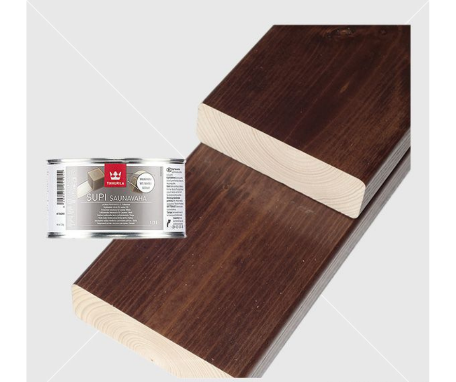 Tikkurila SUPI SAUNA WAX - viaszos szauna festék 225ml - sötétbarna színben