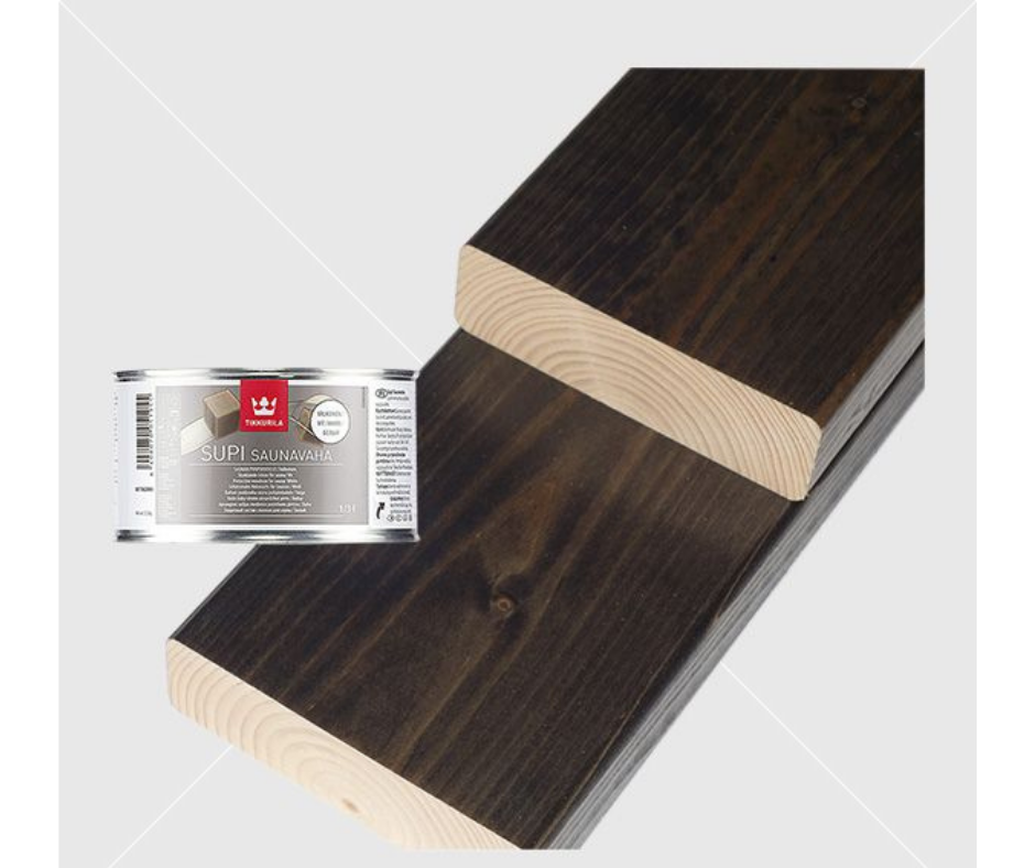 Tikkurila SUPI SAUNA WAX - viaszos szauna festék 225ml - fekete színben
