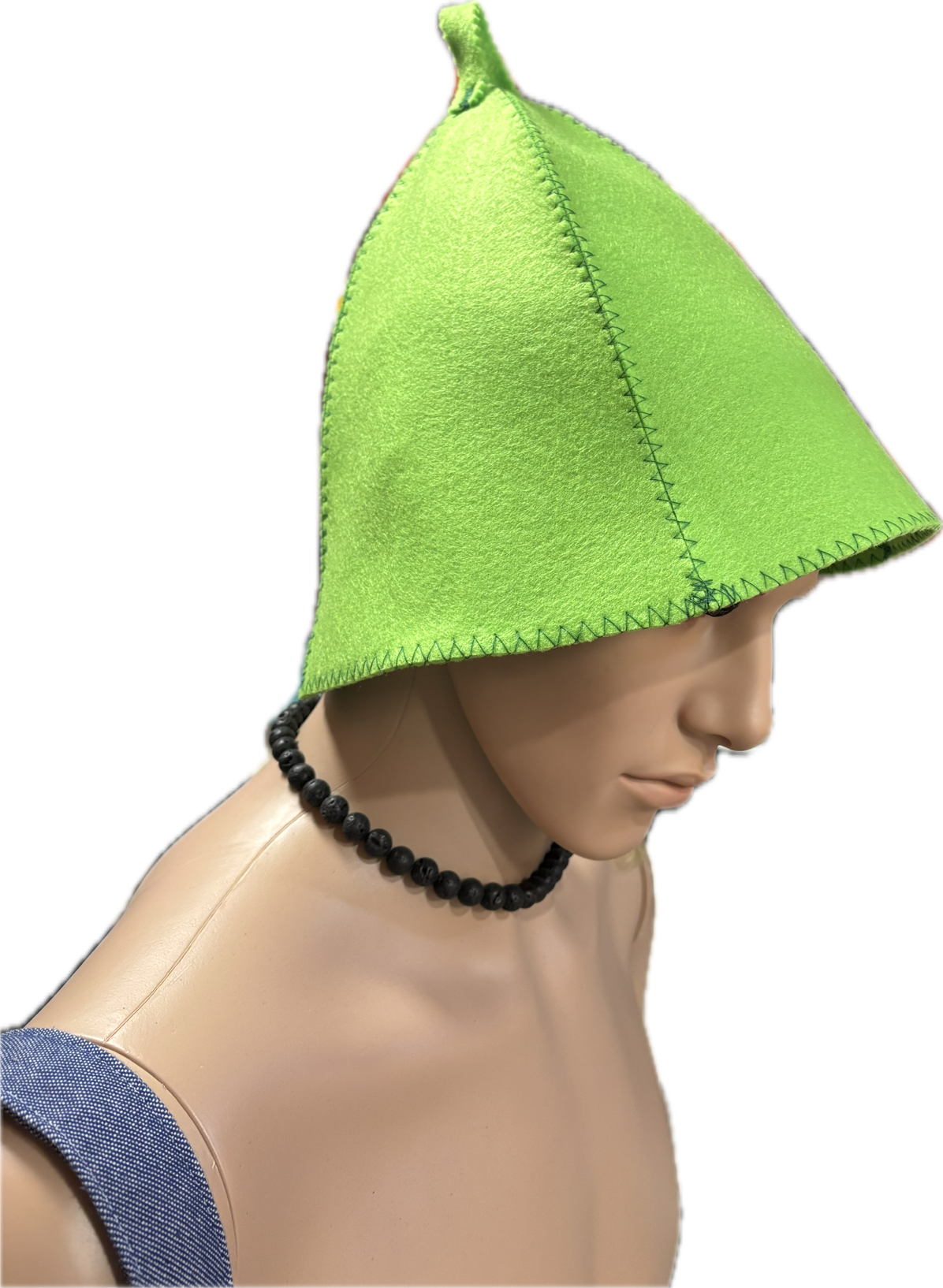 Green filc szaunasapka- zöld 