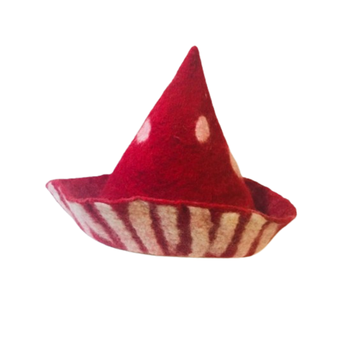 Kis gomba nemez szaunasapka