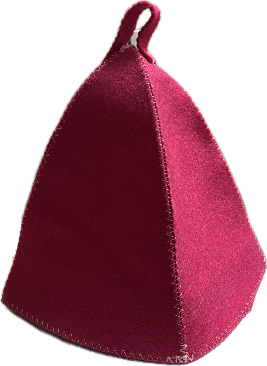 Magenta filc szaunasapka 