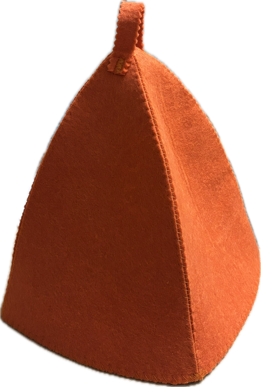 Orange filc szaunasapka -  narancsssárga 