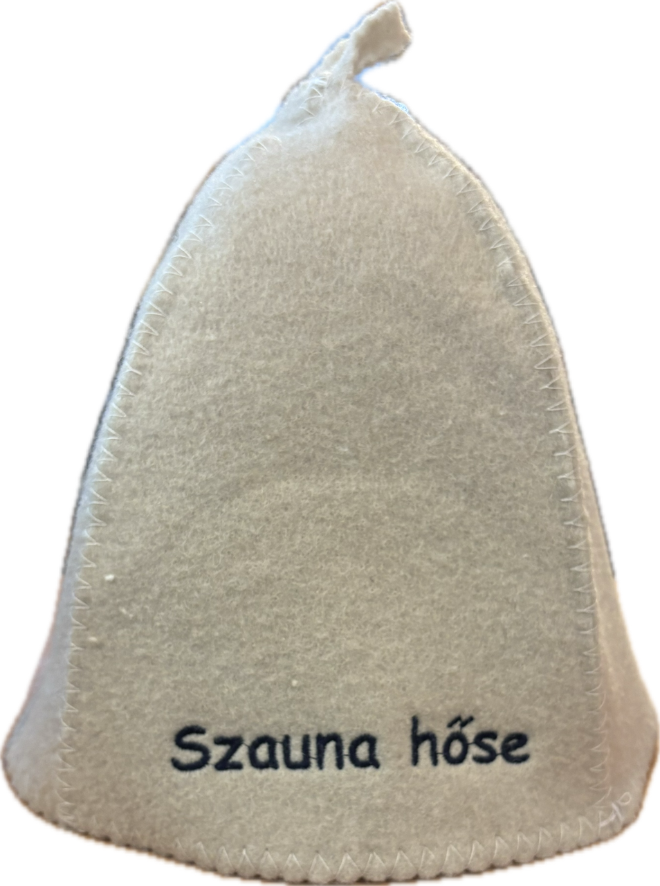 Szauna hőse filc szaunasapka - fehér színben
