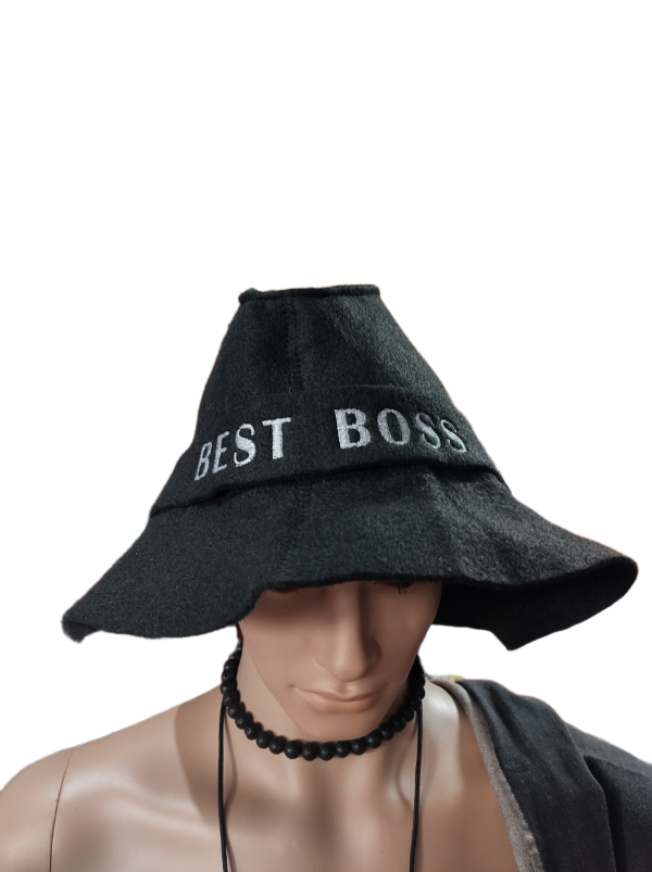 Szaunakalap Best Boss felirattal